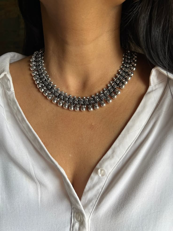 Mirror Work Heavy Garba Necklace