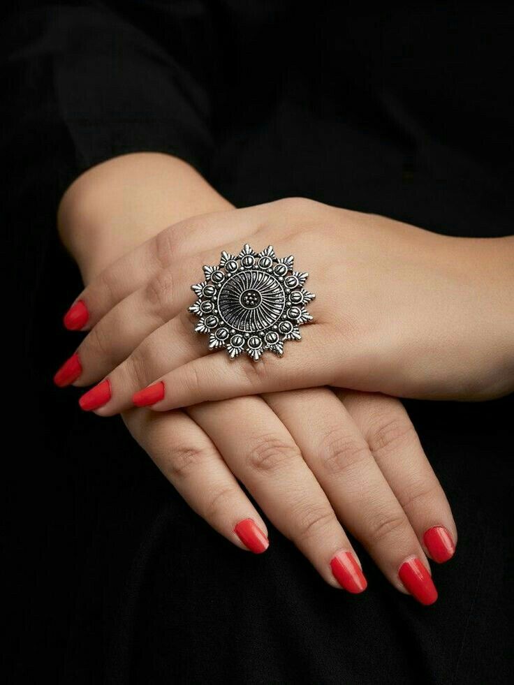 Multicolour Stone Garba Ring